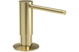 Samodra Sink Soap Dispenser, Metal Pump Head Liquid Lotion Countertop Kitchen Bathroom Soap Dispenser with 12 OZ PET Bottle