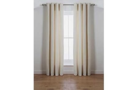 Heart Of House Camden Lined Curtains 168 X 183cm Cream