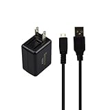 Portable AC Wall Charger For ASUS Google Nexus 7, Nexus 7 2013, Nexus 7 FHD Tablet with 5ft Power Supply Adapter Cord Data Charing Cable
