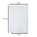 D-Worthy 15pcs Translucent PVC Plastic A5 Size Zippered Binder Pockets Pouched for 6-Ring Notebook Binder 8-1/8 x 5-1/4 inches