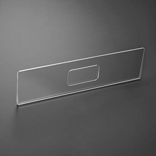 NIUBEE 12 Pack Acrylic Wall Name Plate Holder 2x8 Inch,clear Plastic