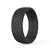 Barbell Bands Silicone Ring for Men | Premium Rubber Wedding Band | Perfect for Tactical Jobs, Weightlifting, Active Lifestyle (Black, 11)
