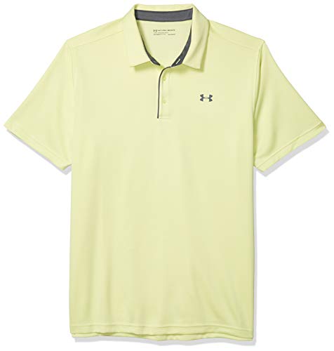 Under Armour Men's Tech Golf Polo, Neo Yellow (730)/Pitch Gray, X-Large