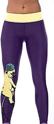 KAOKAOO Women's Fitness Hihg Waist Yoga Pants Printed Stretch Ankle Legging