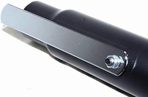 BikeTek Motorcycle Exhaust Universal Custome Matt Black Silencer 12" Short - Image 3