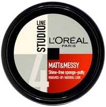 L'Oreal Paris Studio Matt Messy Shine Free Sponge Putty 150 ML Hair Styling