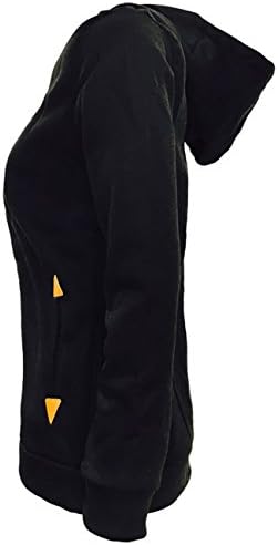 Shineya Women Lightweight Casual Oblique Full Zip-up Hooded Jacket With Plus Size Black 4X-Large