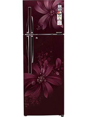 LG 308 L 3 Star Frost Free Double Door Refrigerator (GL-C322RSAU, Scarlet Aster)