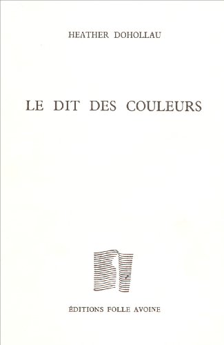 Le  dit des couleurs