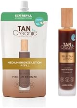 TanOrganic Self Tan Lotion Refill 200ml | 100% Natural Organic Paraben-Free Eco view 2
