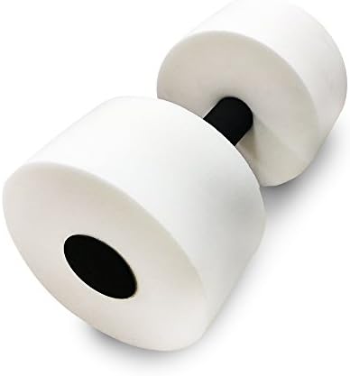 ZEYU Sports Aquatic Exercise Dumbbells - Set of 2 - For Water Aerobics (WHITE)
