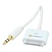 Decrescent Dock Connector to 3.5mm Jack Car Stereo Auxiliary (AUX) Line Out Audio Cable Lead for Apple iPod, iPhone and iPad - 1m