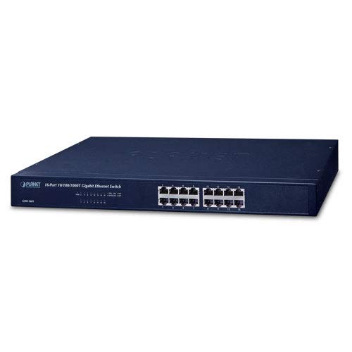 PlanetGSW-1601 16-Port 10/100/1000Mbps Gigabit Ethernet Switch