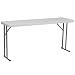 Flash Furniture 18''W x 60''L Granite White Plastic Folding Training Table [RB-1860-GG] primary