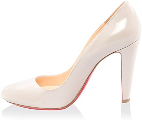 Louboutin Women's Dress Pump, Cream, 37 M US