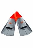 Speedo Short Blade Swim Training Fins, Orange, XX-Small