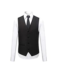 Traje elegante de 3 piezas para hombre de corte clásico para boda, chaleco y pantalones
