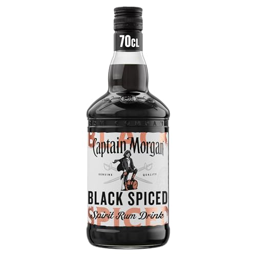 Captain Morgan Black Spiced Spirit Drink with Caribbean Rum, 40% vol, 70cl,