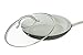 Glass Frying Pan Lid, 10.25 Inch Tempered Glass Cookware Lid With Vent | Stainless Steel Handle and Rim | Oven Safe and Dishwasher Safe | Perfect for Warming, Steaming, Simmering, and Braising.
