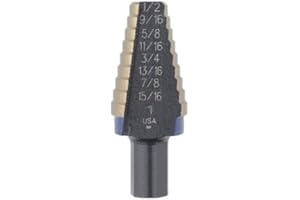 Irwin 10220CB Unibit1/16-Inch Hole Enlarging 8-Steps Cobalt Step Drill Bit