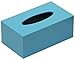 SouvNear Kleenex Tissue Box Cover - 9.5 Inch Pastel Blue Wooden Tissue Paper Dispenser for 160 Count 2-Ply Kleenex Tissues