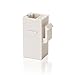 VCE CAT5e RJ45 Keystone Coupler Insert of 5 Pack, CAT5 Inline Coupler Female to Female UTP CAT5E Coupler Keystone - White