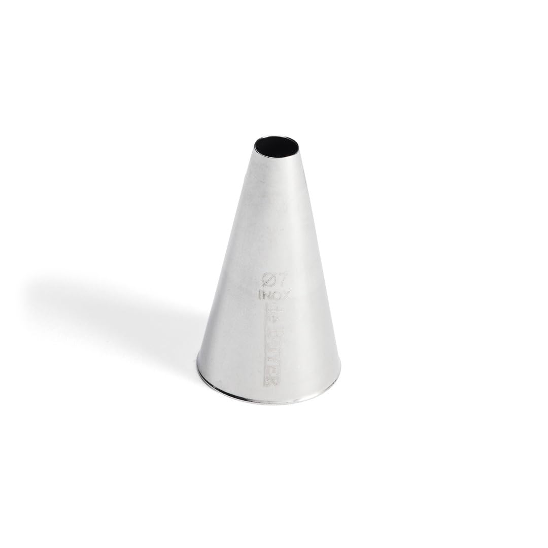 DE BUYER Plain Stainless Steel Piping Nozzle, 4,5 cm