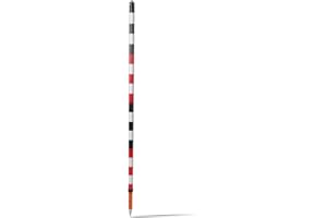 Mountlaser Aluminum Surveying Ranger Pole - Red & Black Sections - Twist Lock Range Pole Tool - Telescopic Pole with Twist Lock System for Lower Extension -(GLN-6.5FT/2M Twist Lock，No Degree Bubbles)
