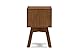 Baxton Studio Warwick Two-Tone Modern Accent Table and Nightstand, Walnut/White