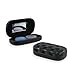 Stylish Contact Lens Case with Holder and Mirror | 100% | Hard | Trance Black | PACK OF 2 |