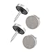 uxcell 4 Pcs 18mm Dia Stainless Steel Cap Decorative Screws for Mirror Glass