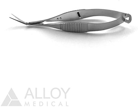Gills-Welsh Vannas Capsulotomy Scissors, Very Delicate, 11mm Blade Angled on Flat, 9 cm Length (CSC-1041)