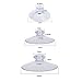 BronaGrand 30 Pack Clear Plastic Suction Cup Sucker Pads Without Hooks 3 Size, 40 mm, 30 mm, 20 mm