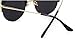 GAMT Oversized Cat Eye Sunglasses Round Mirrored Lens for Women