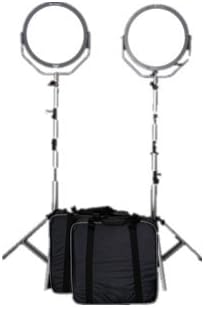 Falcon Eyes 2*SO-48TD 48W FlapJack LED Dimmable 3000-5600K Lighting Soft Light Set with 2.6 Meter Light Stand
