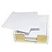 MultiBey Sticky Notes Pad Holder Memo Dispensers Rose Gold with Marble White Texture Desk Supplies Organizer Accessories (Gold)