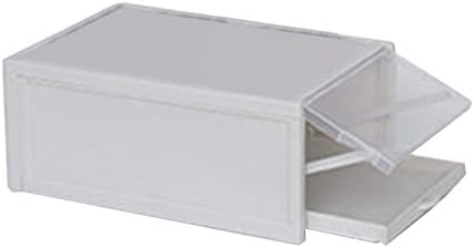 Tiakino Pull Out Drawer Type Shoe Box Transparent Plastic Shoe Storage Box