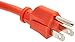 Amazon Basics 25-Foot 3-Prong Vinyl Indoor/Outdoor Extension Cord - 13 Amps, 1625 Watts, 125 VAC, Orange