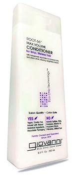 Giovanni Organic Root66 Max Volume Conditioner with No Parabens, No Sulphates, No Mineral Oil, No Colours, No PEG, USDA Certified Organic, For thin, limp hair 250ml (Made in USA)