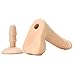 Doc Johnson The Realistic Cock with Removable Suction Cup- ULTRASKYN - Slim - 9 Inch - F-Machine and Harness Compatible Dildo - Vanilla