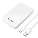 KESU 500GB Portable External Hard Drive Type C USB3.0 HDD Storage Compatible for PC, Mac, Desktop, Laptop, MacBook, Chromebook (White)