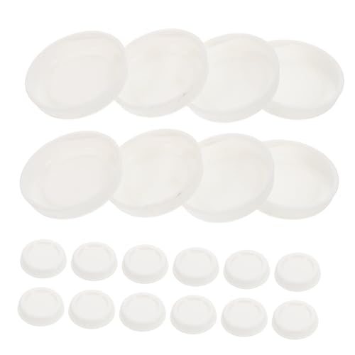 EPIGEIST 30pcs White Plastic Caps for Cardboard Tubes Multi-functional Poster Mailing and Storage Container for Crafts and Artwork