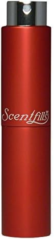 Scentfills Refillable Twist-Up Perfume Spray Atomizer (Red)