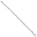 Solid 925 Sterling Silver 6mm Rolo Cable Link Italian Crafted Chain + Microfiber Jewelry Polishing Cloth