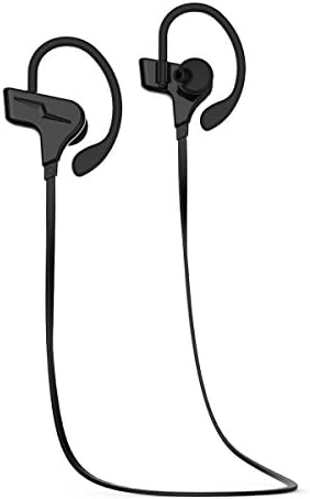 Bluetooth Headphones,Sport Earbuds V4.1 Heavy Bass Stereo In-Ear Noise Cancelling Sweatproof Headset 8-Hour Playing Time With Mic , Secure Ear Hooks Comfort-Fit Earbuds for Gym Running