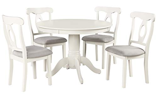 Angel-Line-5-Piece-Lindsey-Dining-Set-WhiteGray