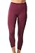 90 Degree By Reflex Womens High Waisted Leggings Capri Workout Yoga Pants- Cherry Jubilee - Large