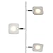 Brightech Tree Floor Lamp for Living Rooms & Offices, Dimmable Standing Lamp for Bedroom Reading, LED Spotlight Floor Lamp, Tall Lamp with Adjustable Panels for Minimal Space Use - White