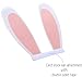 Easter Favor Bags - 50 Pack White Paper Lunch Treat Bags with Bunny Ear Attachment - 5