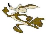 Wile E Coyote (Running left) Vinyl Sticker Decal Cars Trucks Vans Walls Laptop